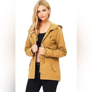 Miss London Mustard Utility Jacket